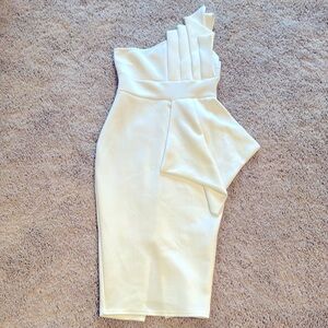 Boohoo white dress